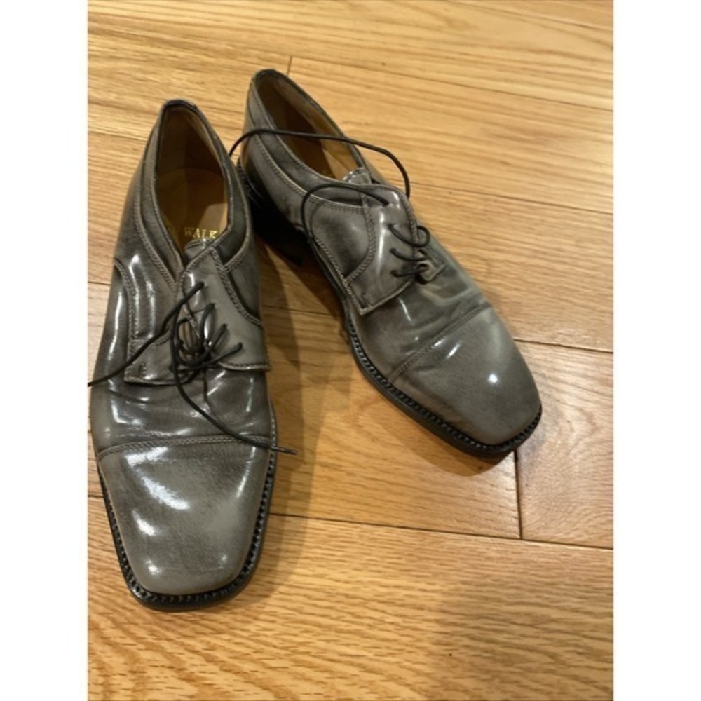 VERO CUOIO EU Size 37 Made‎ In Italy Gray Dress Shoes Men       203